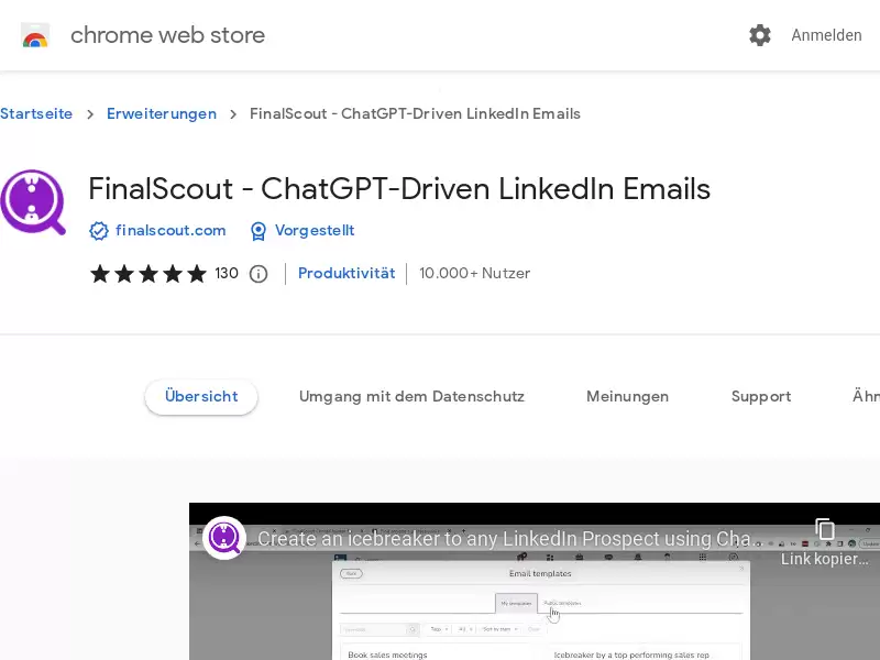 FinalScout : LinkedIn邮件工具