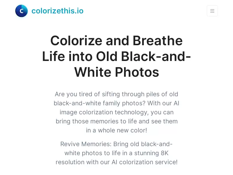 Colorizethis : 还原老照片的真实色彩