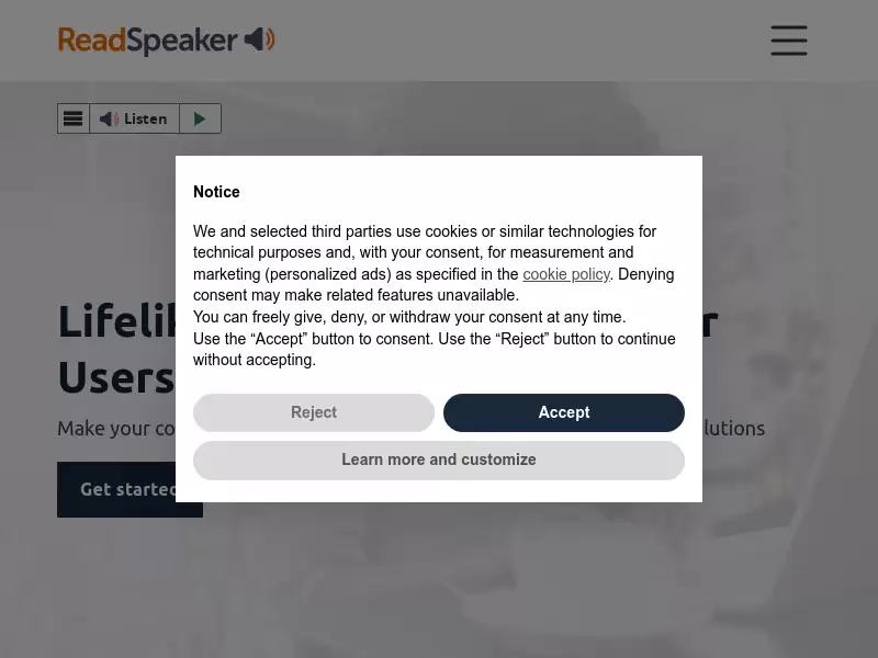 Readspeaker : 为您的产品和服务提供生动的在线和离线语音合成解决方案