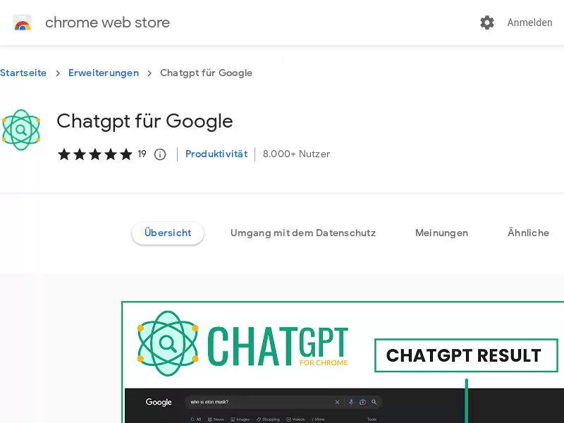 ChatGPT for Google : 增强搜索结果的Google ChatGPT插件
