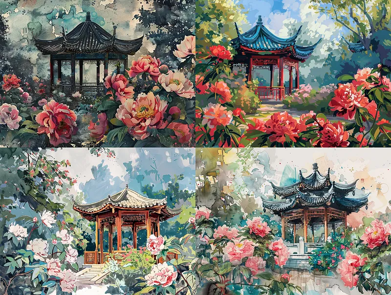 用Midjourney生成惊艳中国风画作，4个技巧生成国风插画