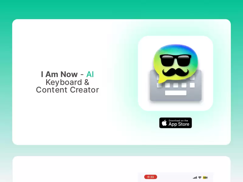 I Am Now - Keyboard Rephraser : AI键盘与内容创作者