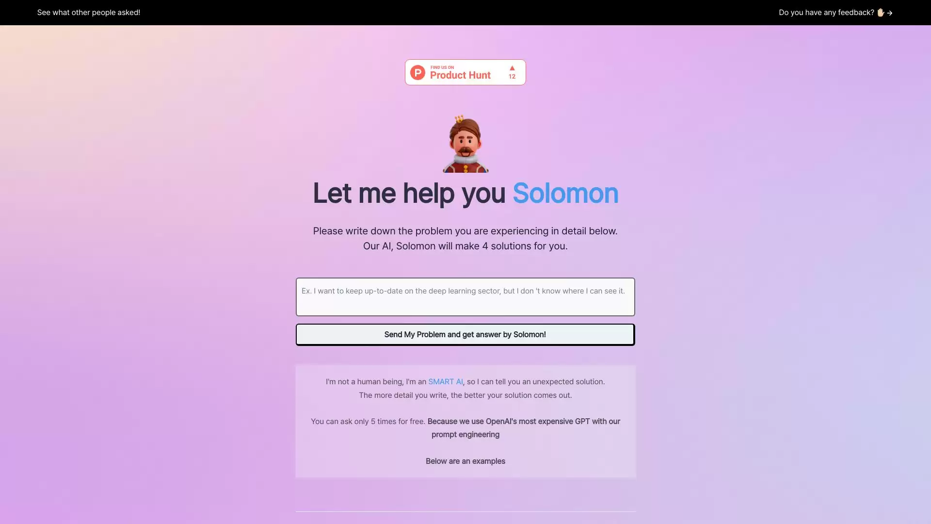SolomonGPT - solution recommender for U : AI解决方案，助您事半功倍