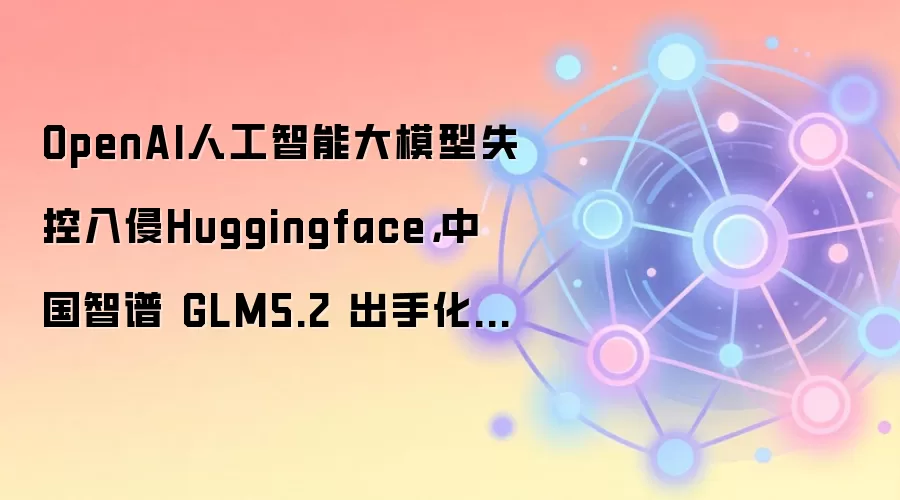 OpenAI人工智能大模型失控入侵Huggingface，中国智谱 GLM5.2 出手化解攻击