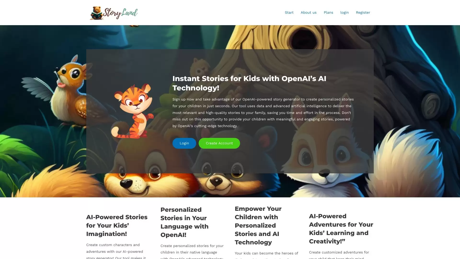 StoryLandAI : 用AI技术释放你的想象力