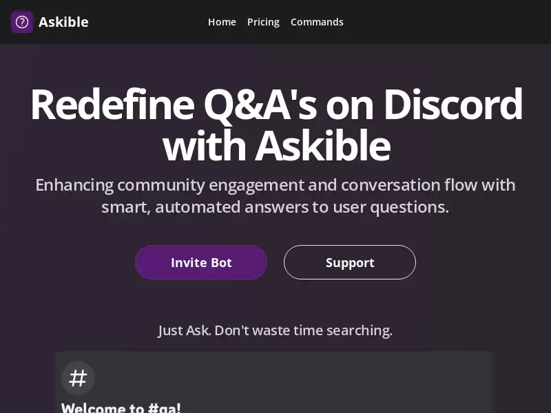 Askible : 简化Discord上的问答交互