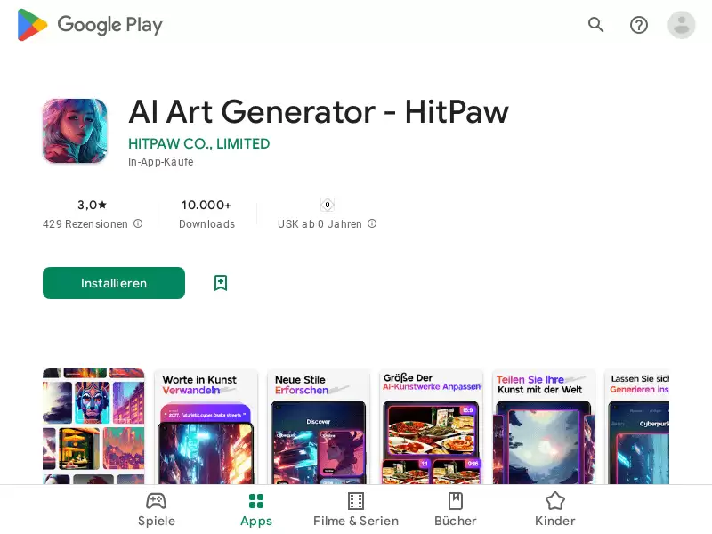 4AiPaw - AI Art Generator : 将文字转化为AI生成的艺术作品，秒变AI卡通形象