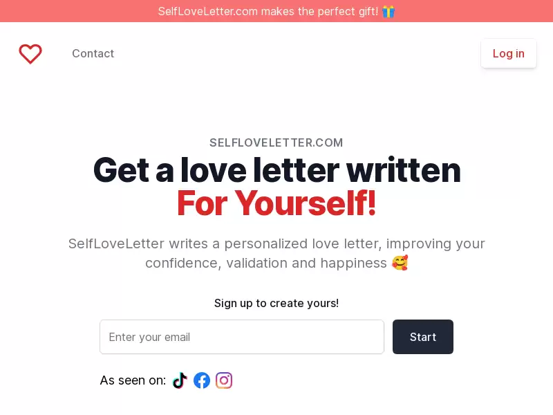 SelfLoveLetter : 写给自己的爱的信