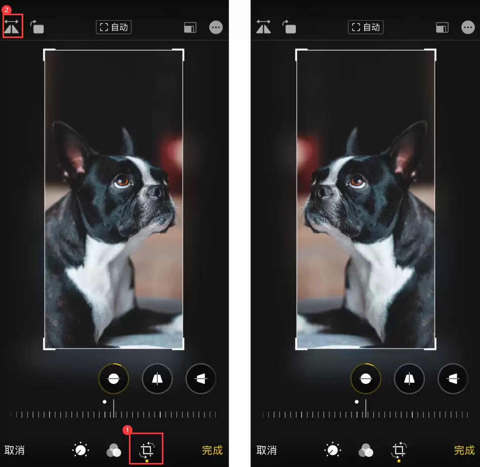 iOS 13 小技巧:利用自带的编辑工具翻转/旋转照片 iOS 13 小技巧:利用自带的编辑工具翻转/旋转照片