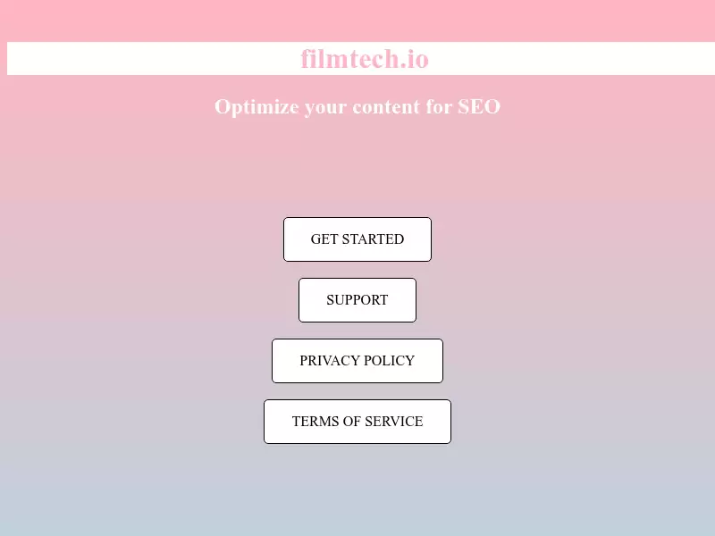filmtech.io : 影视科技，优化您的内容，提升SEO