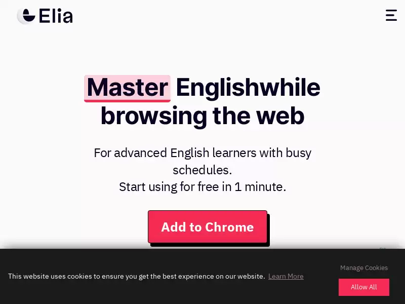 Elia : 在浏览网页时提高英语词汇量