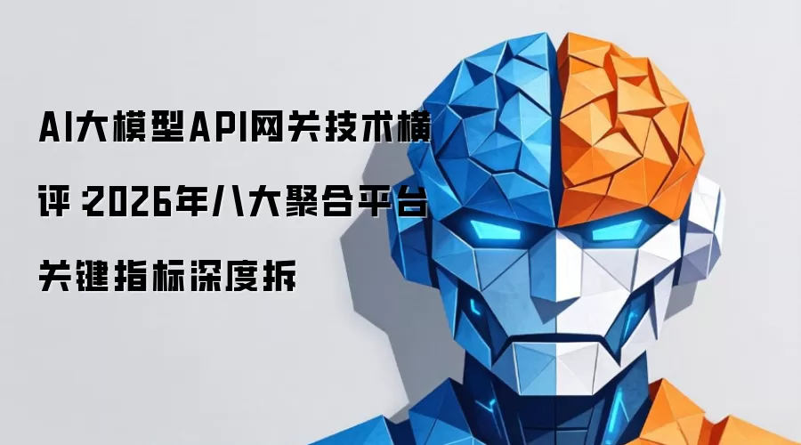 AI大模型API网关技术横评：2026年八大聚合平台关键指标深度拆
