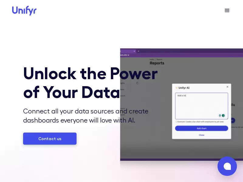 Unifyr.ai : 解锁数据的力量，利用人工智能将复杂性转化为清晰度、洞察力和生产力
