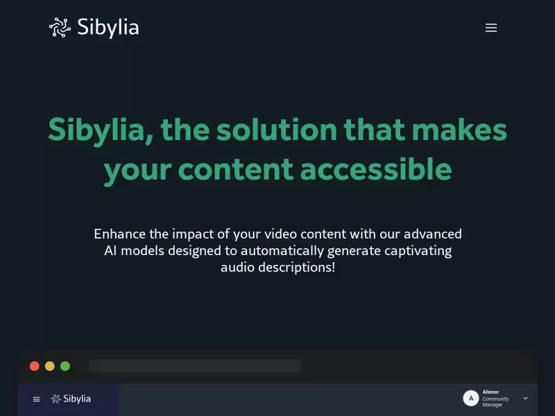 Sibylia : 让您的内容变得无障碍