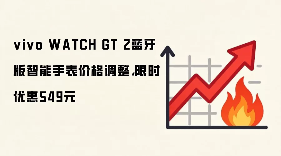 vivo WATCH GT 2蓝牙版智能手表价格调整,限时优惠549元