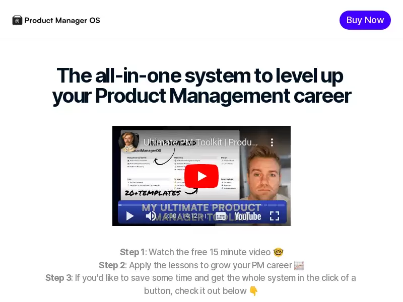 Product Manager OS : 产品经理的全能工具包，助力职业发展