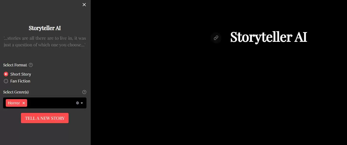Storyteller AI : ...故事是我们所活的唯一，只是选择哪一个...