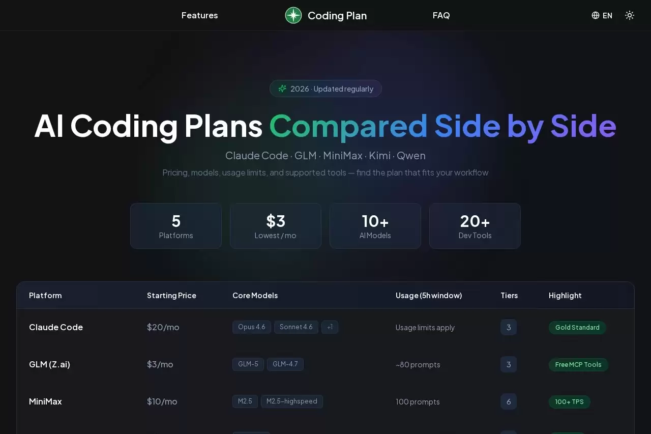 Coding Plan-免费试用、收费介绍、效果评测、官网入口及在线体验、APP下载和教程
