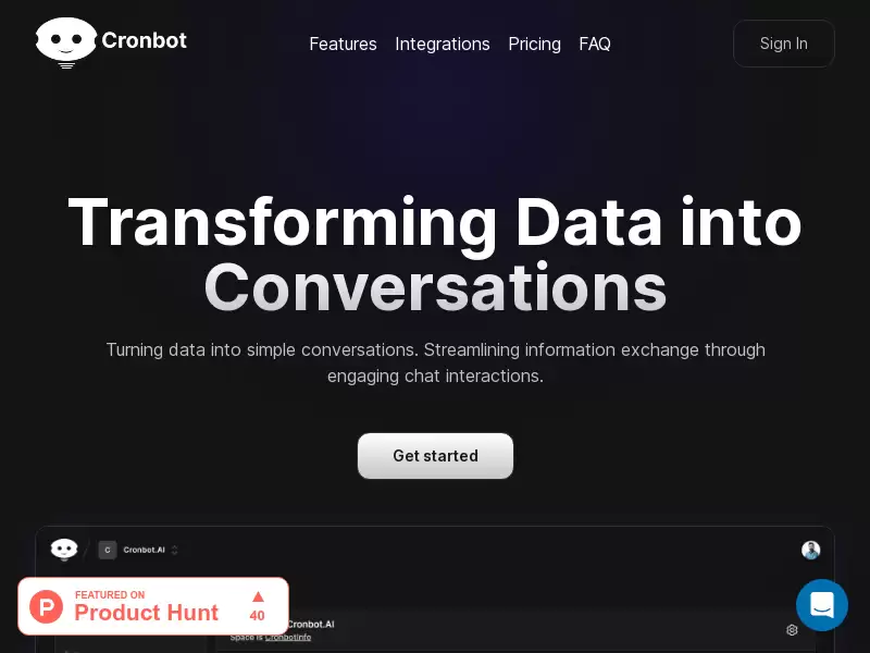 Cronbot.AI : 将数据转化为简单对话