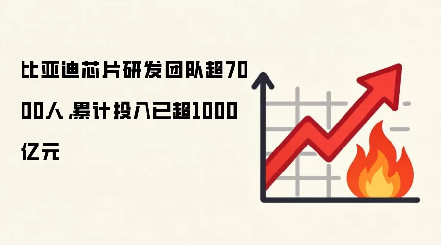 比亚迪芯片研发团队超7000人,累计投入已超1000亿元