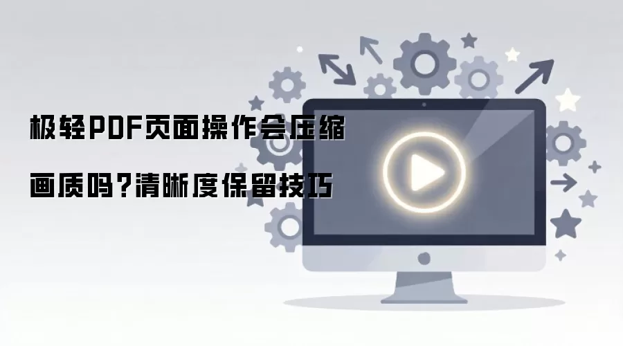 极轻PDF页面操作会压缩画质吗?清晰度保留技巧