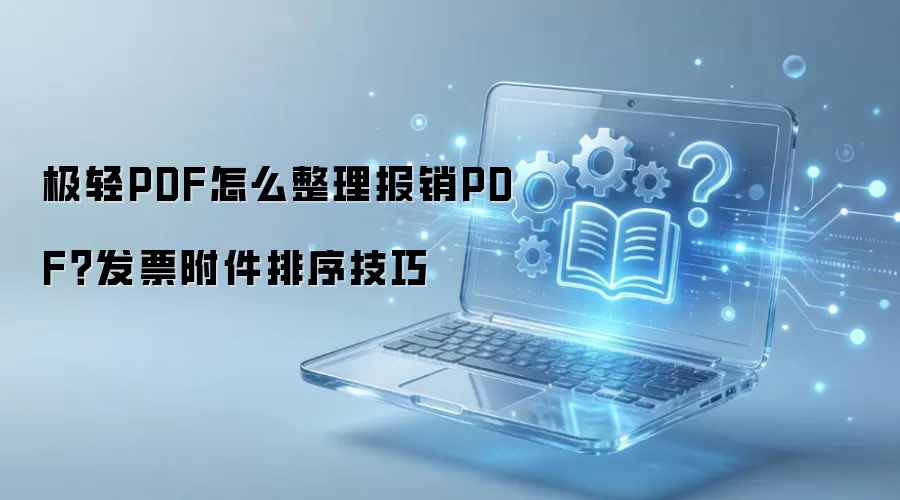 极轻PDF怎么整理报销PDF?发片附件排序技巧