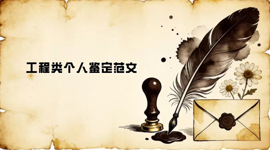 工程类个人鉴定范文
