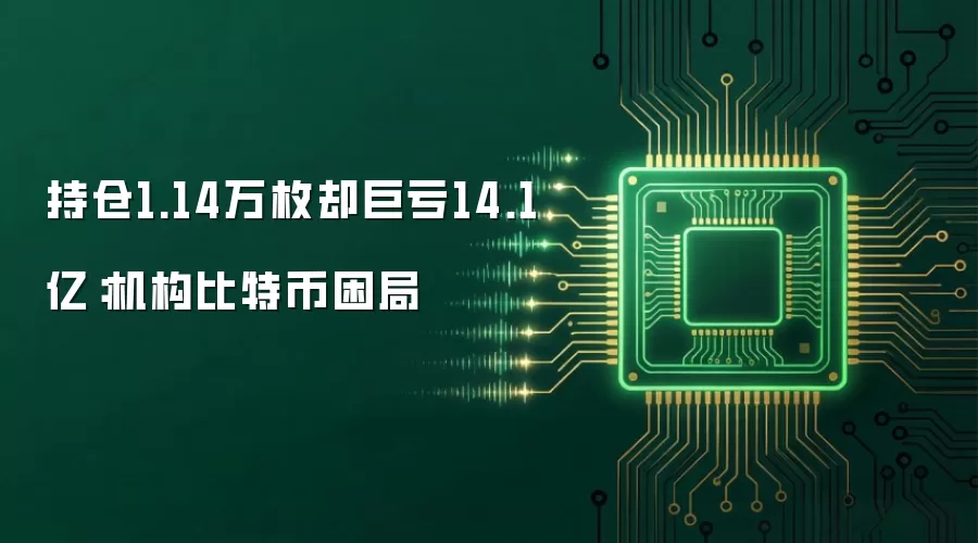 持仓1.14万枚却巨亏14.1亿：机构比特币困局