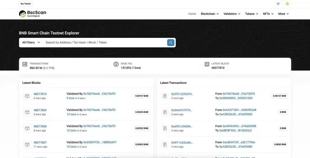 关于Binance 链Testnet