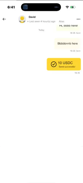 币安聊天转账的付款详情确认页