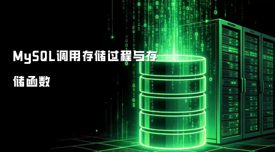 MySQL调用存储过程与存储函数