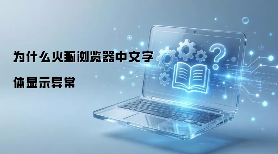 为什么火狐浏览器中文字体显示异常