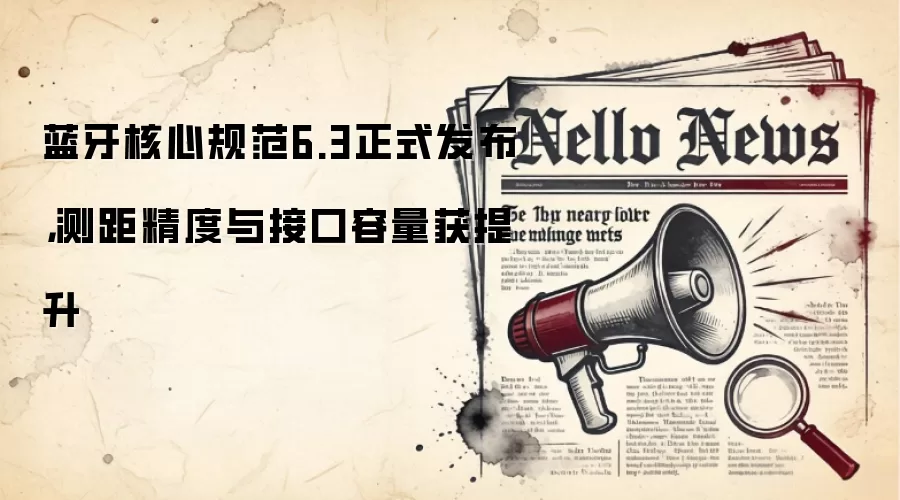 蓝牙核心规范6.3正式发布,测距精度与接口容量获提升