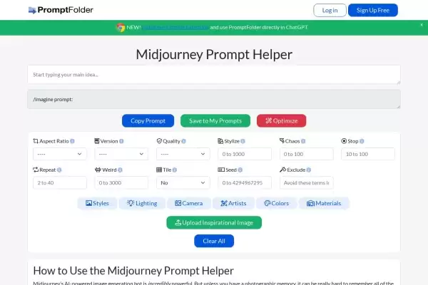 MJ PromptTool-免费试用、收费介绍、效果评测、官网入口及在线体验、APP下载和教程