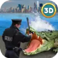 城市鳄鱼破坏中文无限金币破解版（Crocodile City Attack Quest）